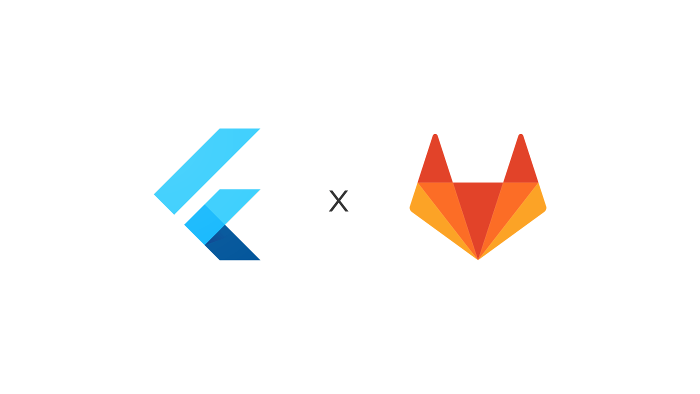 Flutter & GitLab logos
